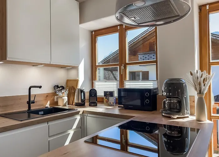 Apartamento Für 6 - Bergblick, Balkon, Kamin, Kino, Yoga, Parkplatz *